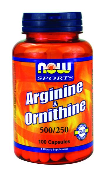 Arginina e Ornitina (100 cápsulas) - Now foods